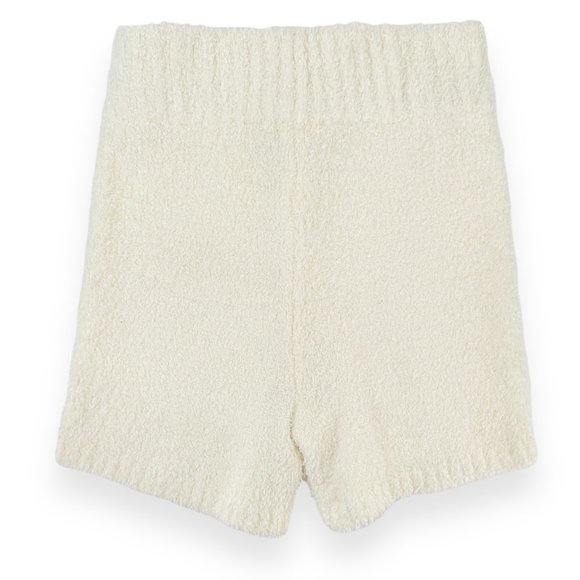 NWOT SKIMS Cream White Cozy Knit High Rise Shorts sz S/M - Picture 2 of 8